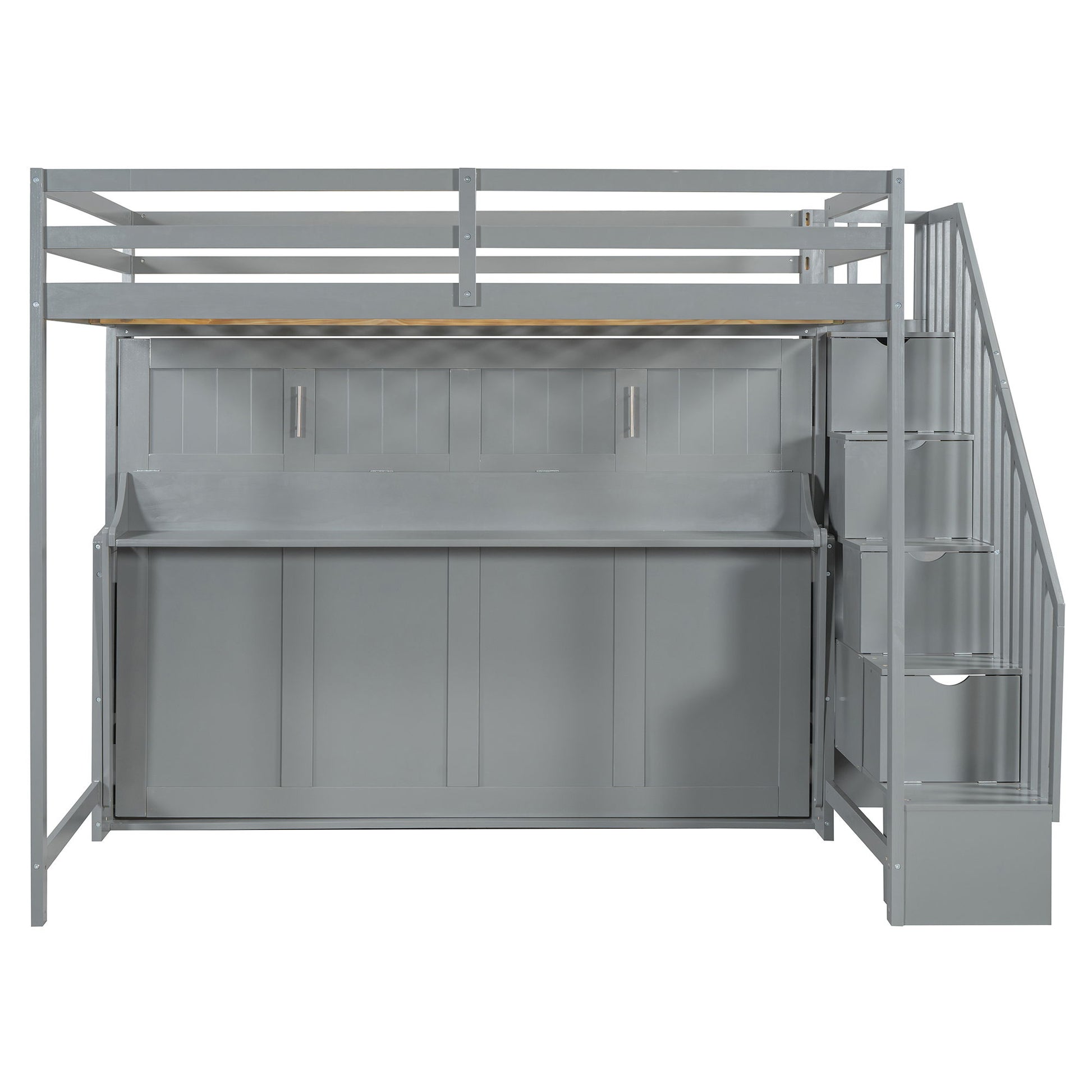 Murphy Bed With Smart Hydraulic System And Desk Design