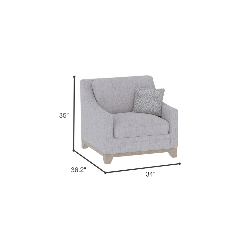 Lounge Chair With Casual Accent - Gray