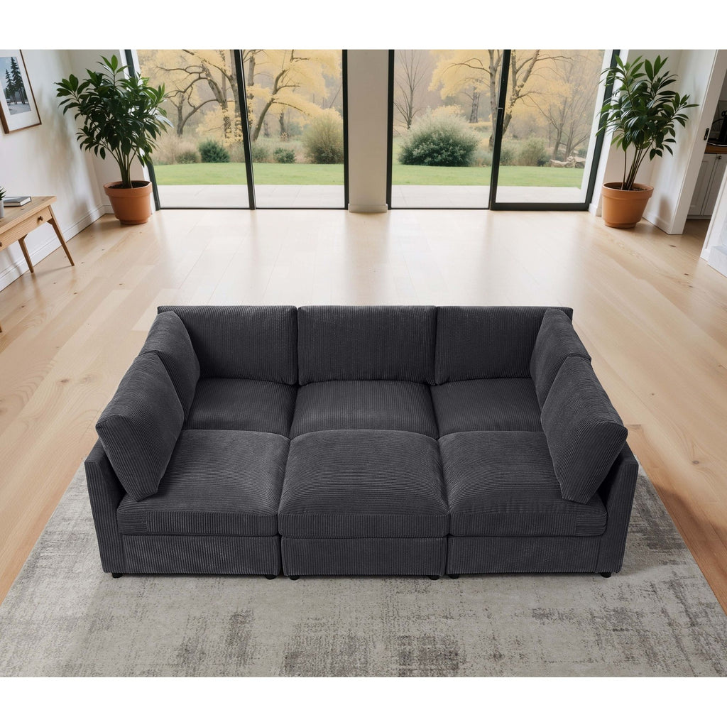 Modern Reversible Modular Sectional