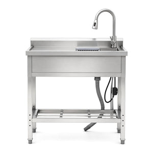 Freestanding Utility Sink With Accents
