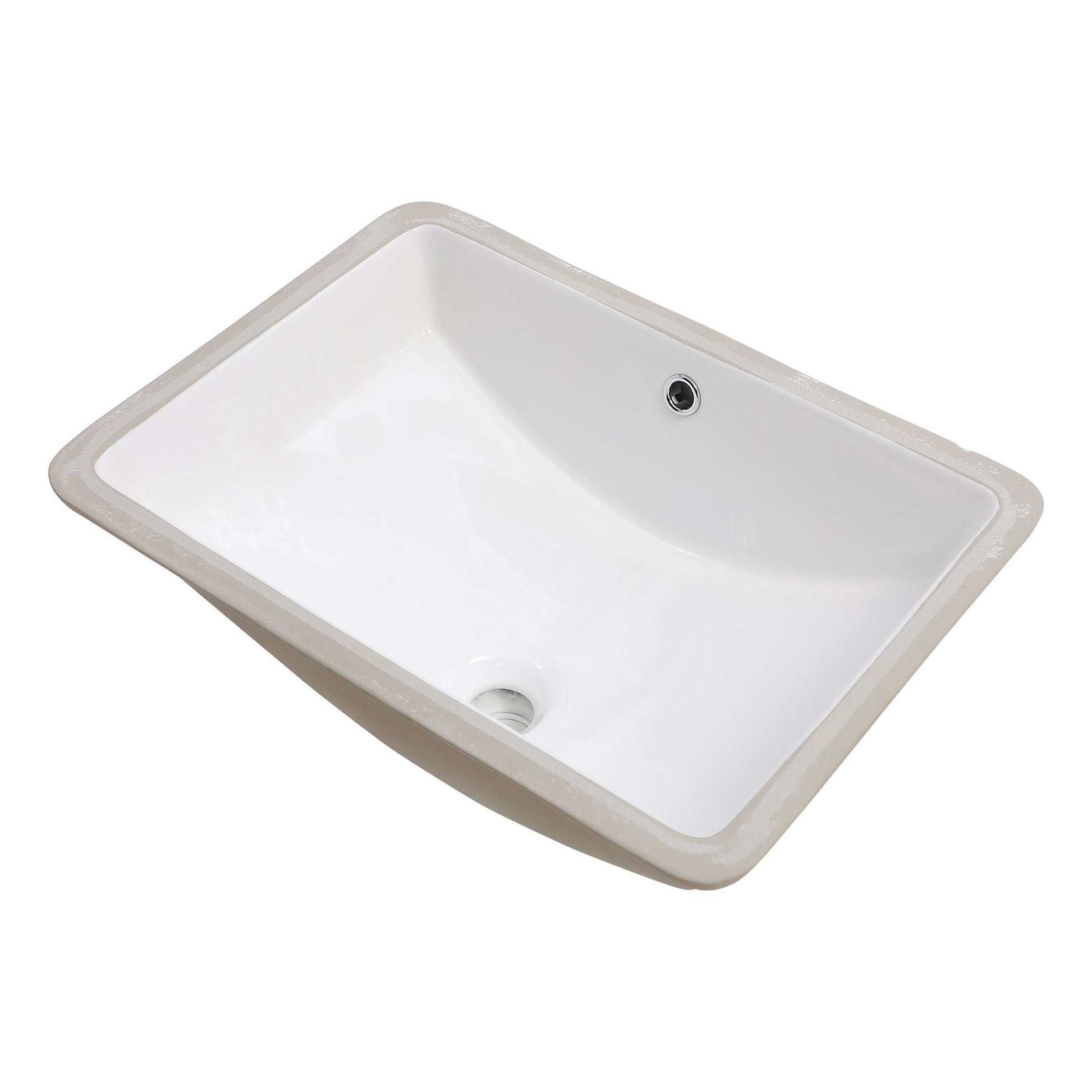 Modern Ceramic Undermount Bathroom Sink With Overflow, High Quality