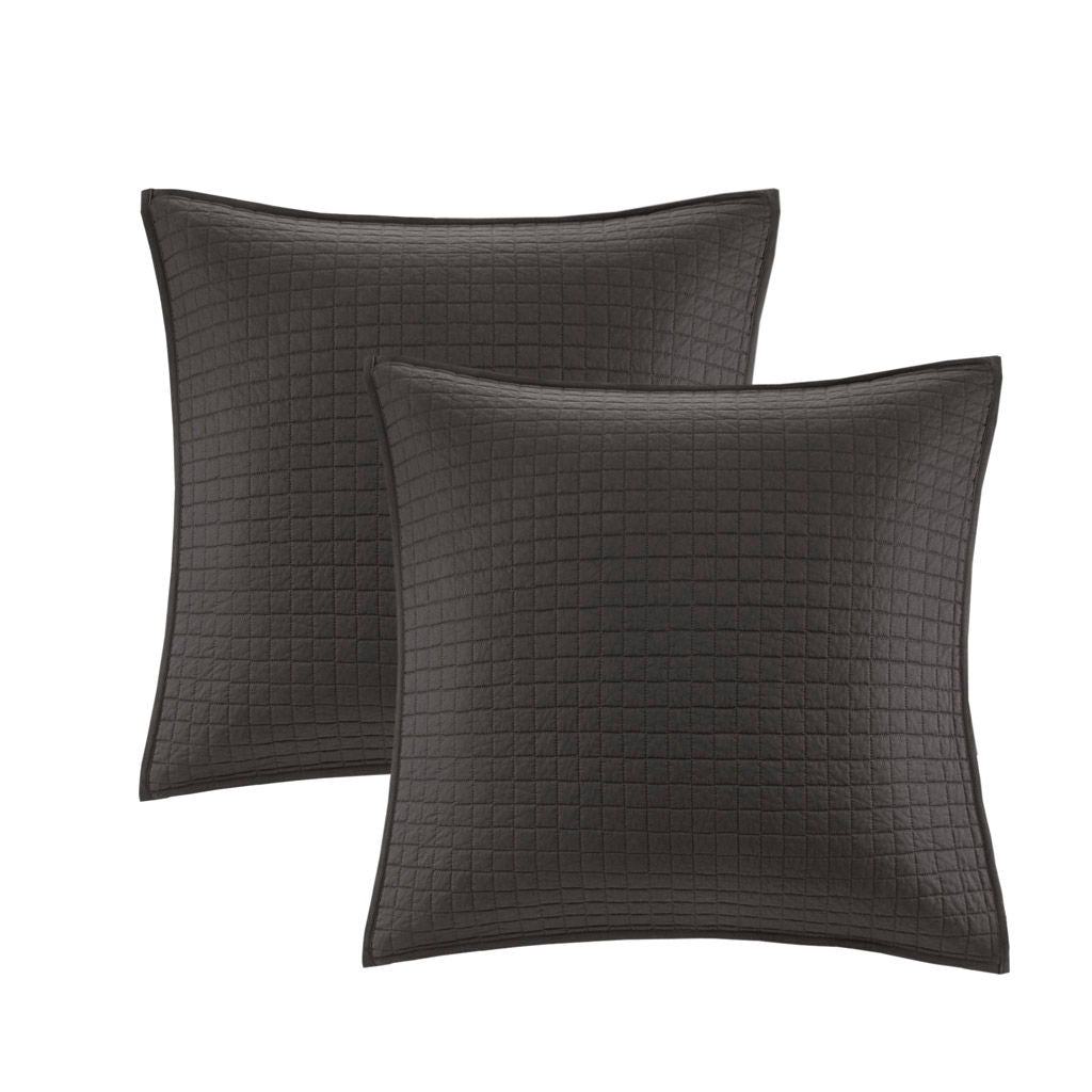 Brooklyn - Twin Comforter Set - Charcoal