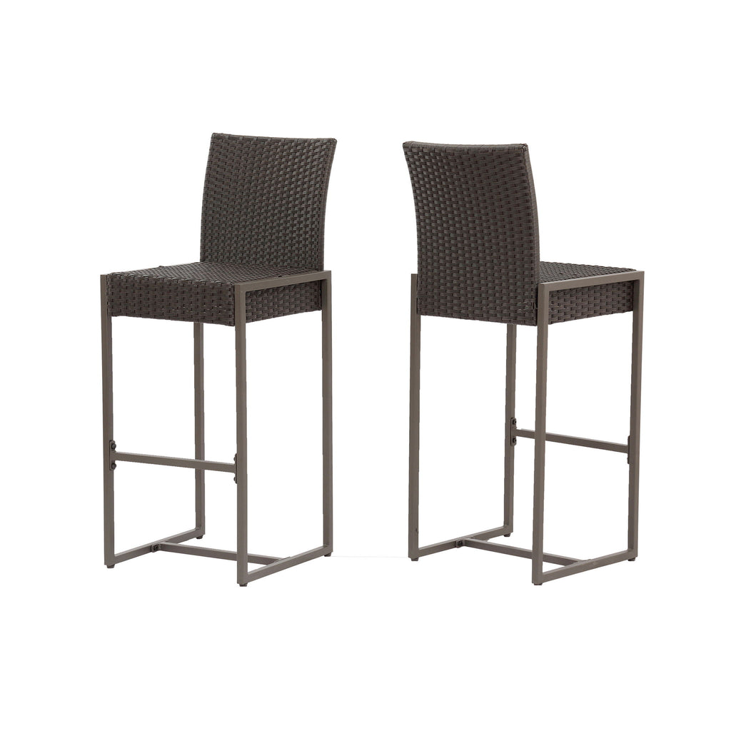 Outdoor Barstool With Hand Crafted Details (Set of 2)