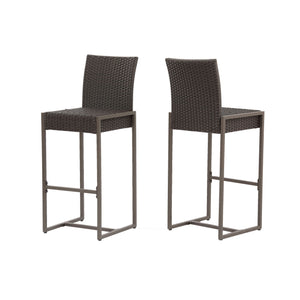 Outdoor Barstool With Hand Crafted Details (Set of 2)