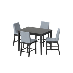 5 Piece Gathering Height Set - Gray - Wood