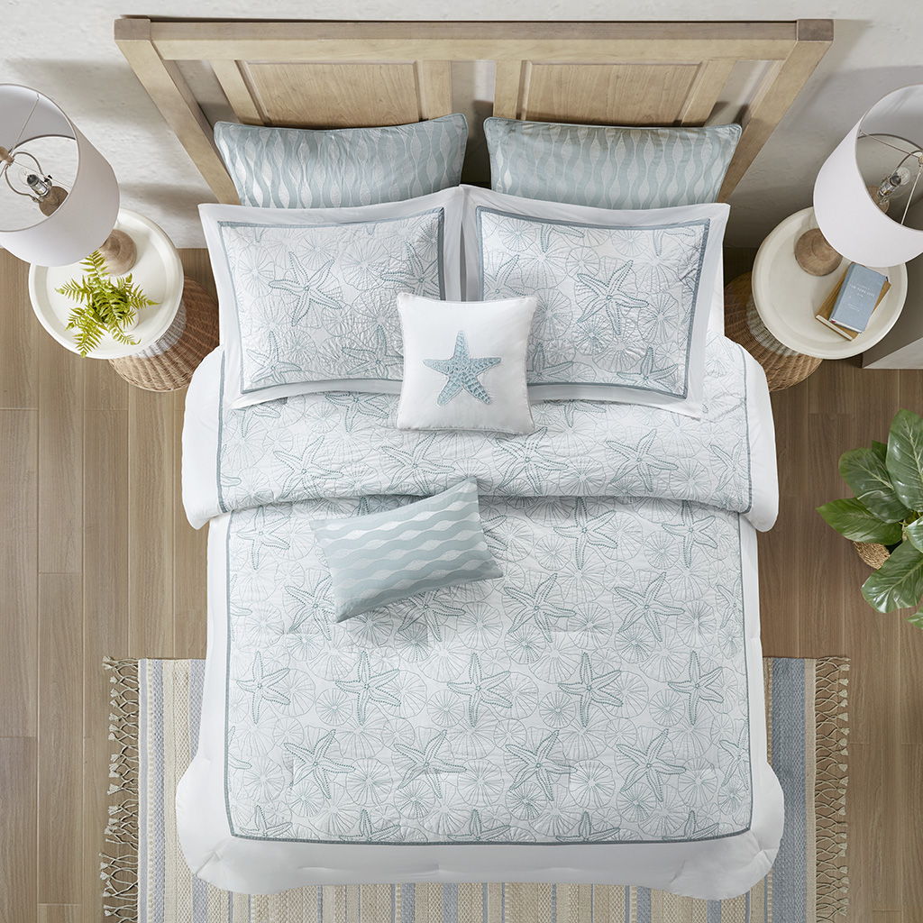 Maya Bay - Euro Sham - Blue