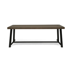 Outdoor Dining Table - Gray / Rustic Metal