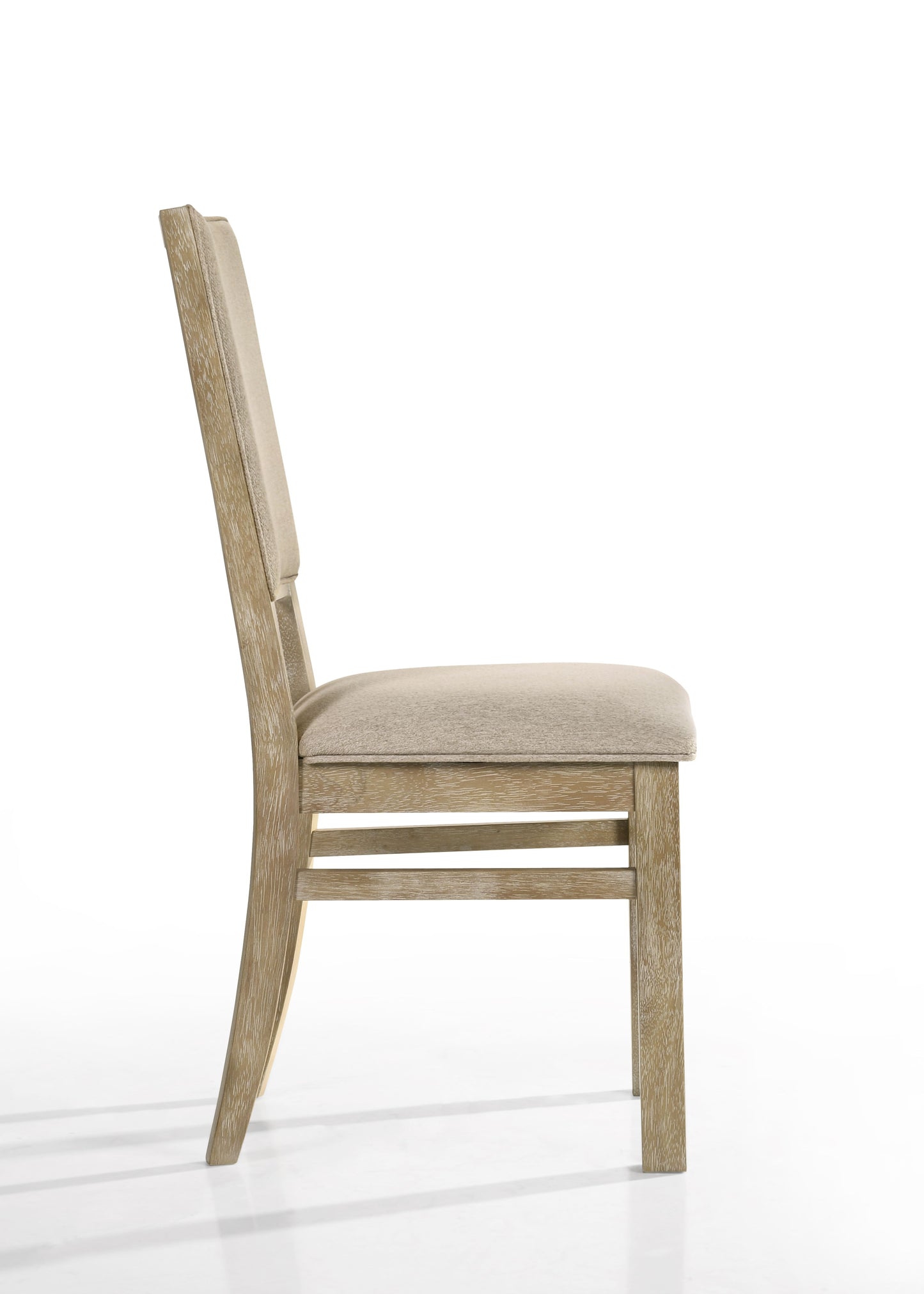 Brutus - 19" Wide Contemporary Fabric Dining Chair (Set of 2) - Reclaimed Wheat