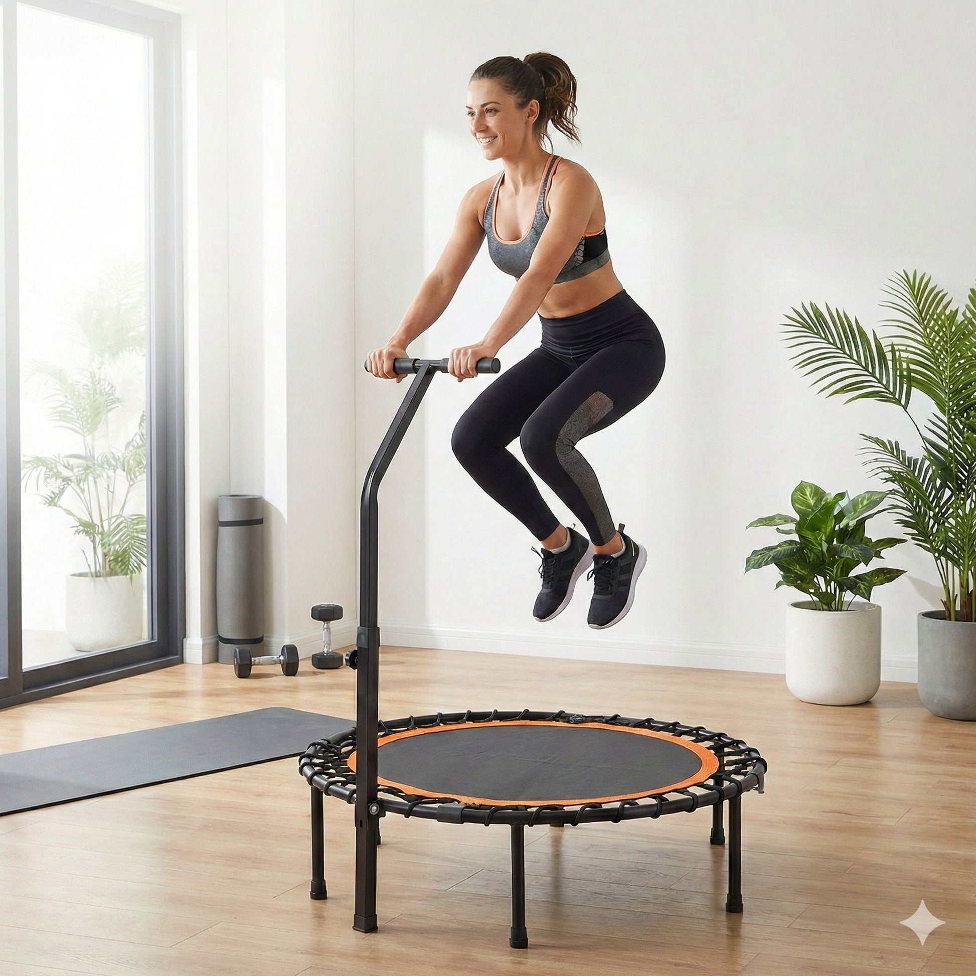 Xtp006 - Sports Trampoline Indoor / Outdoor Fitness Equipment - Black