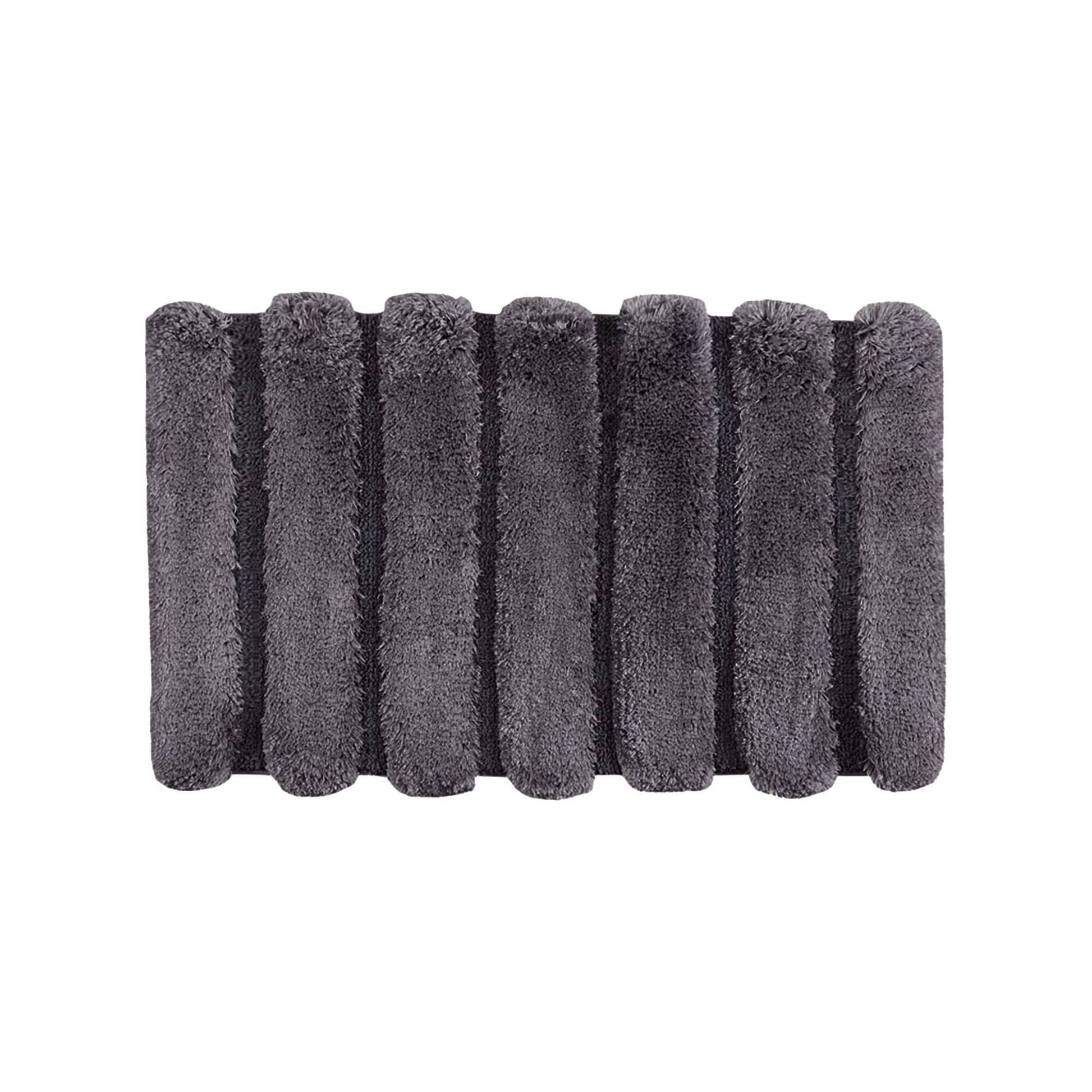 Tufted Pearl Channel - 17" x 24" Rug - Gray