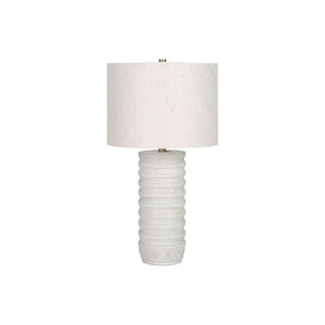 Table Lamp, Lighting, Resin, Transitional - Cream