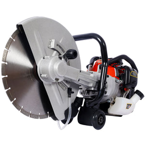 Industrial 52Cc 2 Stroke Gas Powered Concrete Cut Off Saw With Blade Steel - Red