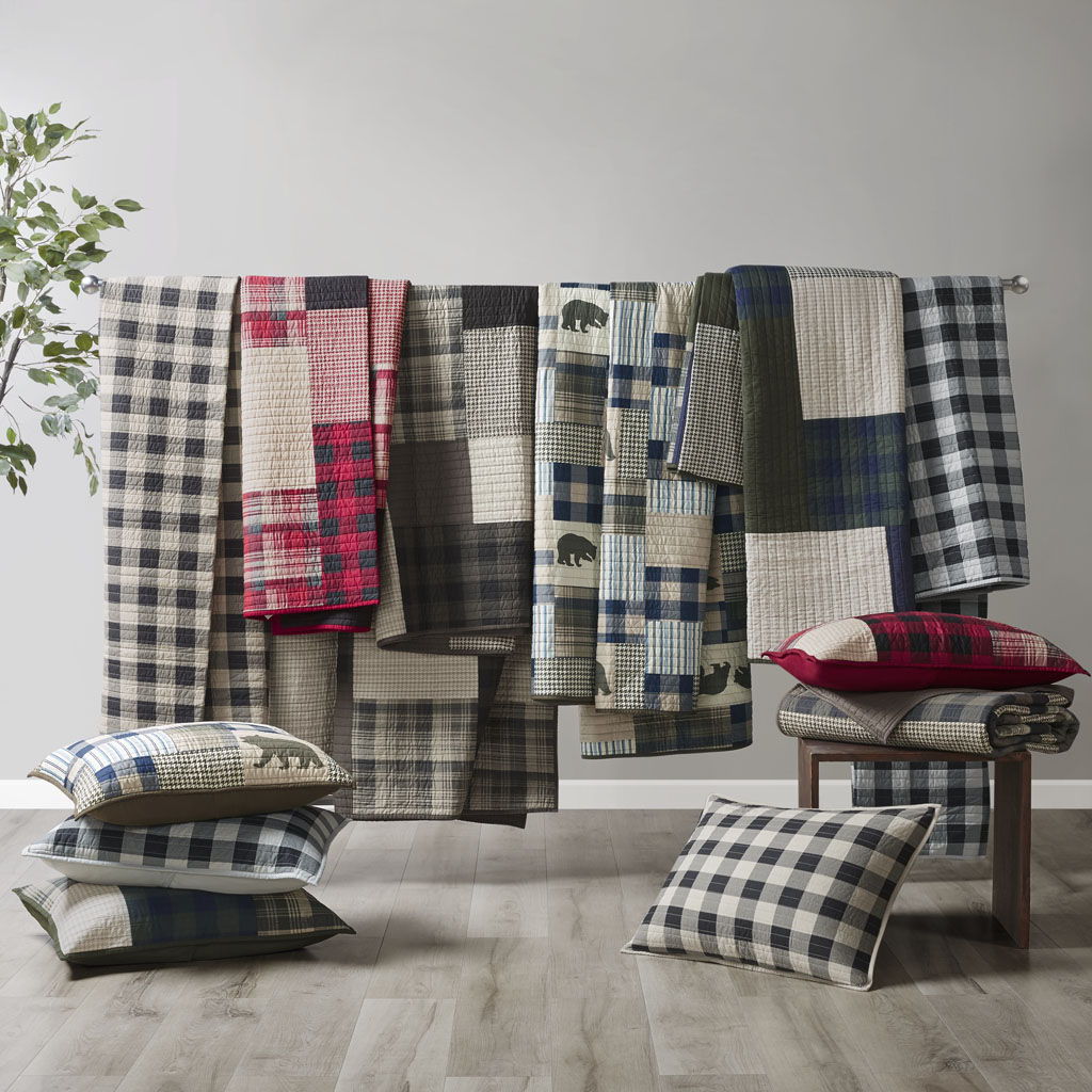 Sunset - Oversized Coverlet Mini Set - Red