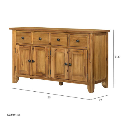 Farmhouse Design Cabinet - Brown