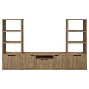 Noriega - 3 Piece TV Entertainment Center, Open & Concealed Storage - Wood