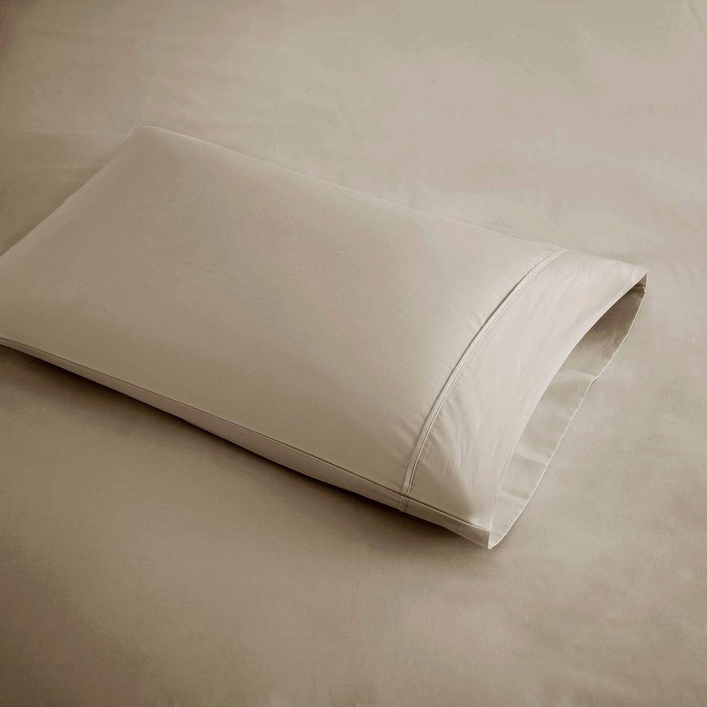 600 Thread Count - Cooling Cotton Blend 4-Piece Sheet Set - Khaki