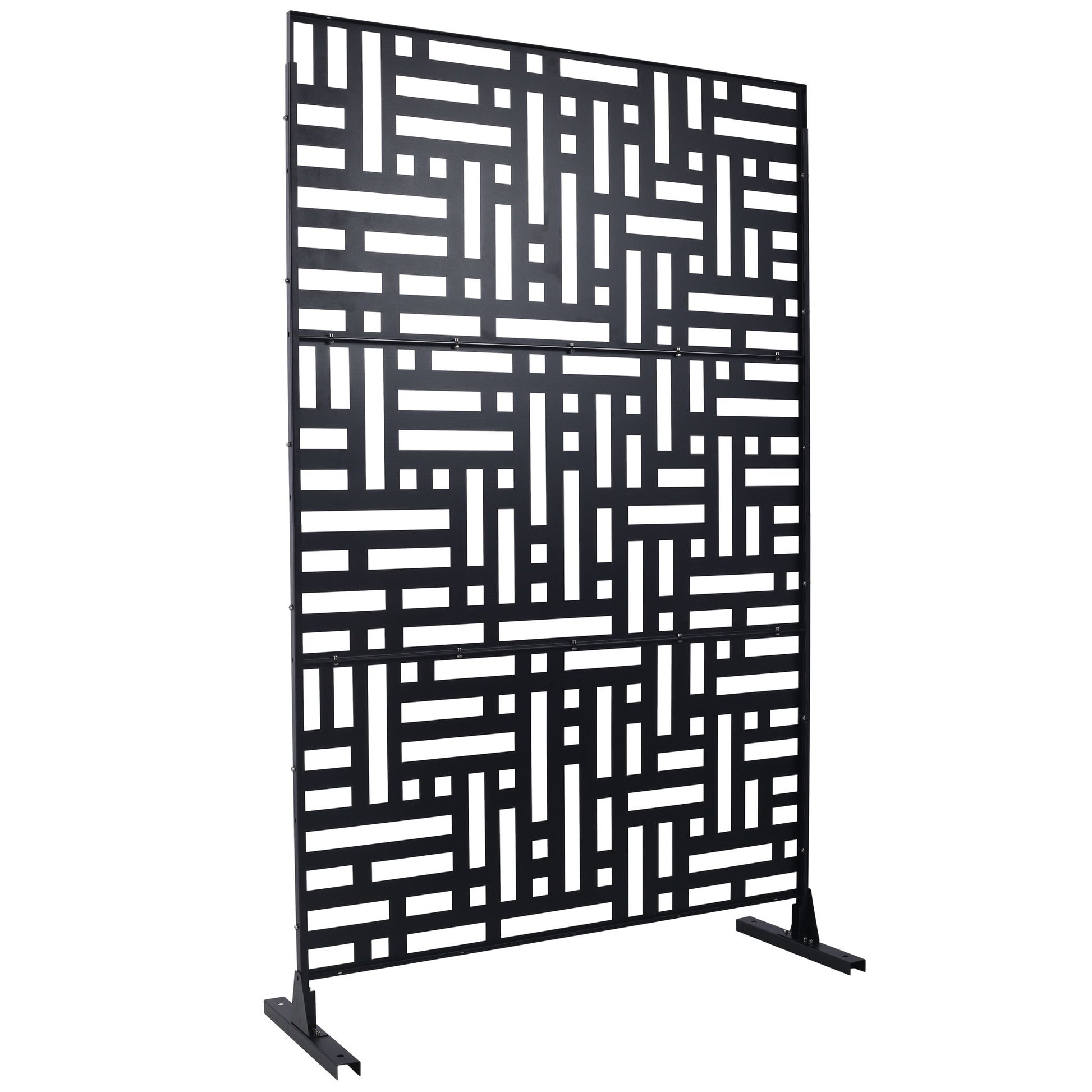 Decorative Freestanding Metal Privacy Screen For Indoor & Outdoor Use