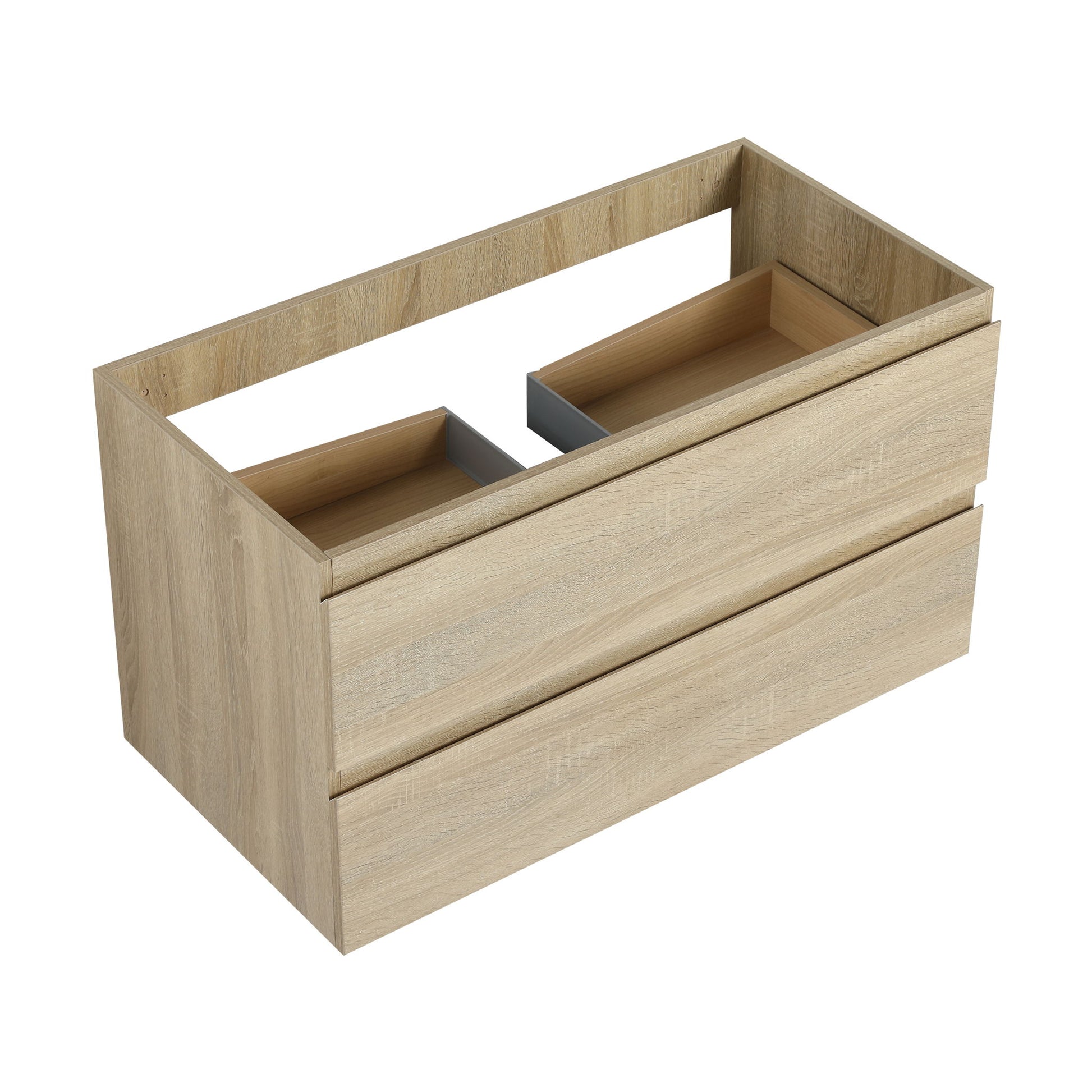 Wall Mounted Bathroom Vanity And Sink, 2 Soft Close Drawers