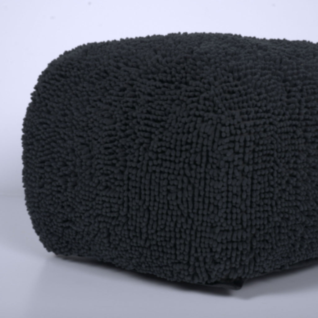 Spongy Microfiber Square Pouf Soft Seating