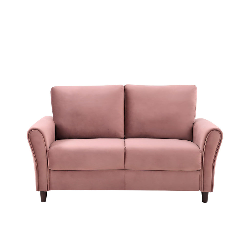 Patricia - Curved Arm Loveseat Sofa