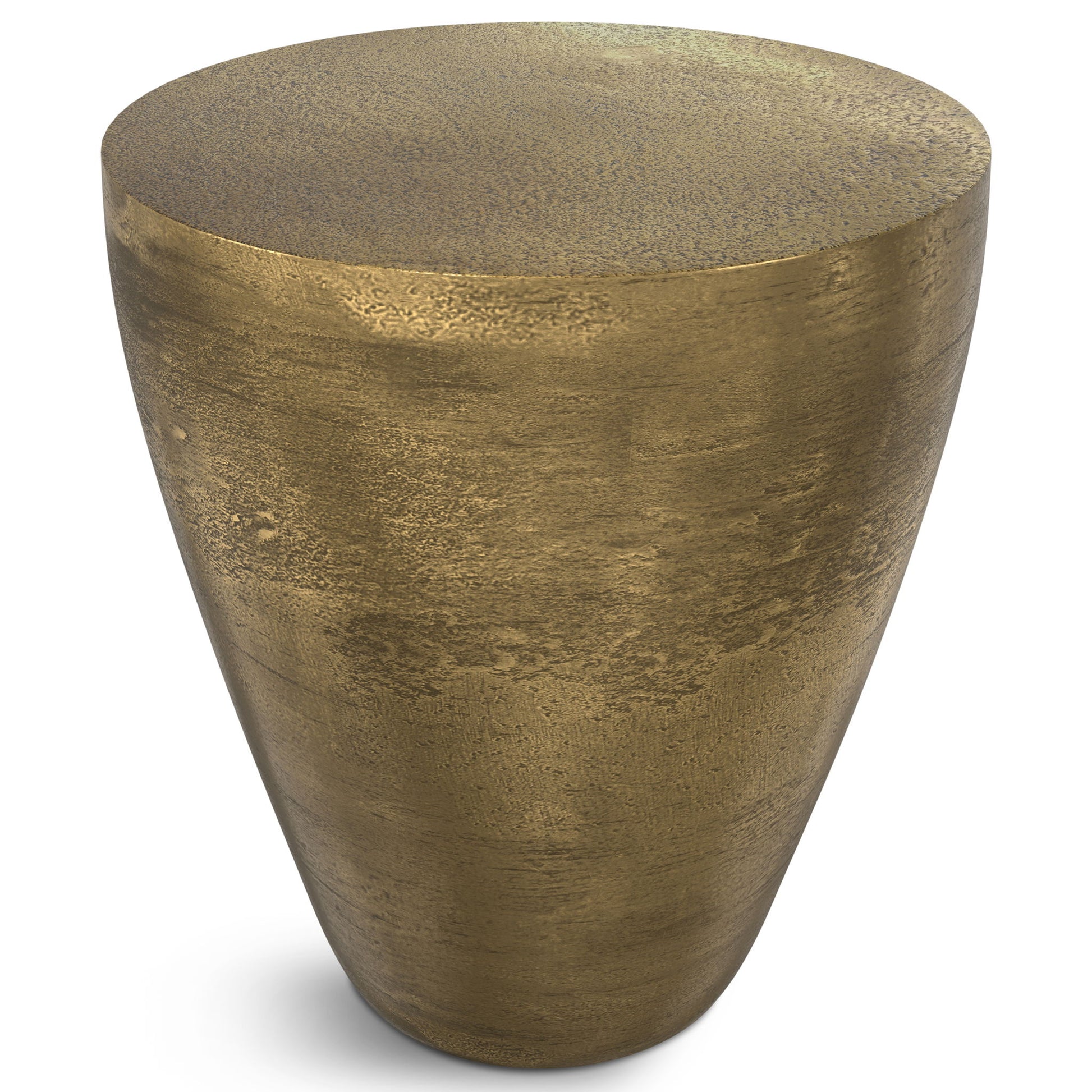 Cavan - Cast Aluminum Side Table - Antique Brass