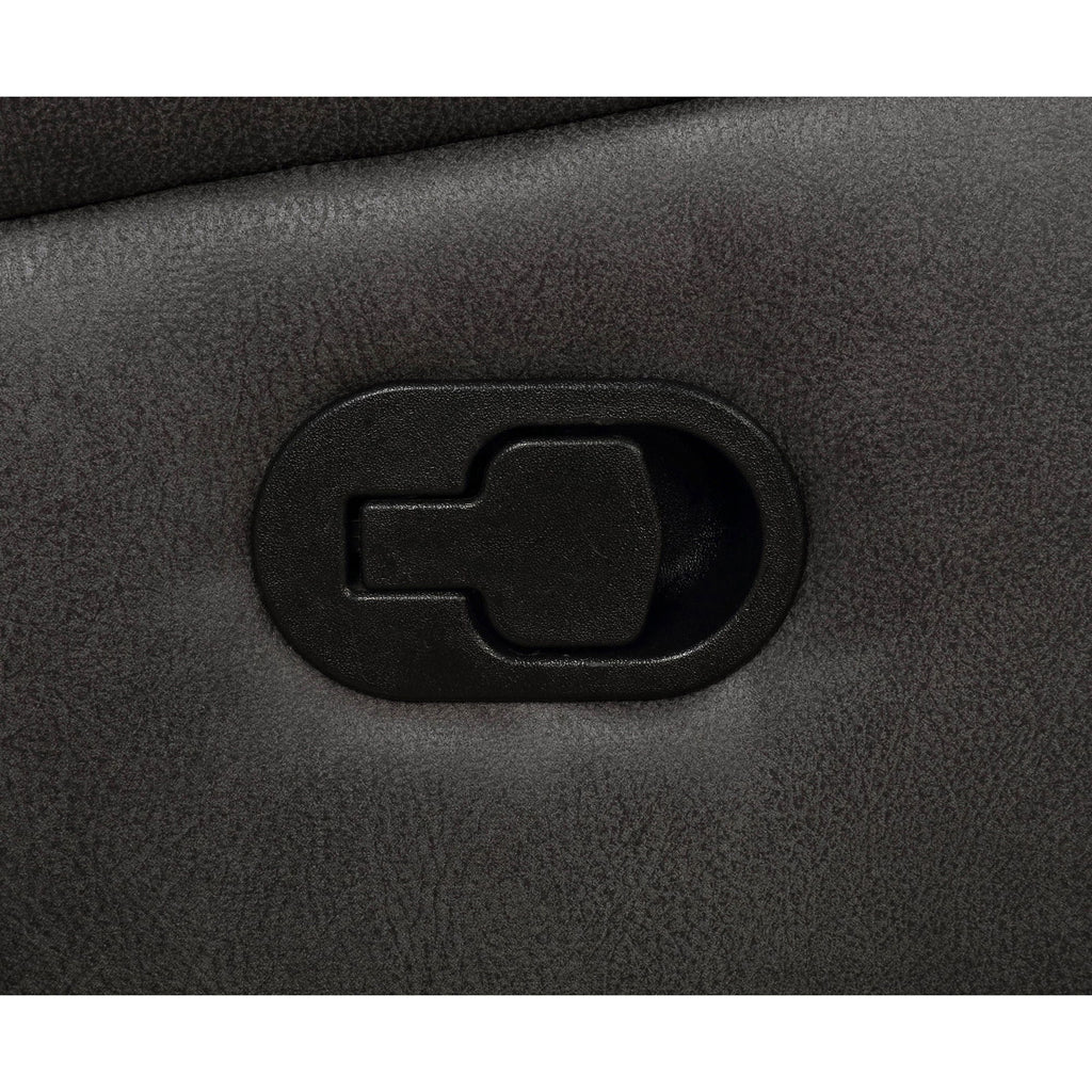 Franklin - Upholstered Padded Arm Glider Recliner - Charcoal