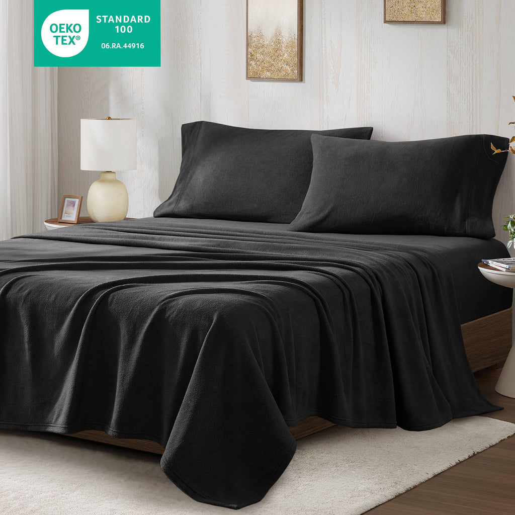 Micro Fleece - Sheet Set - Black