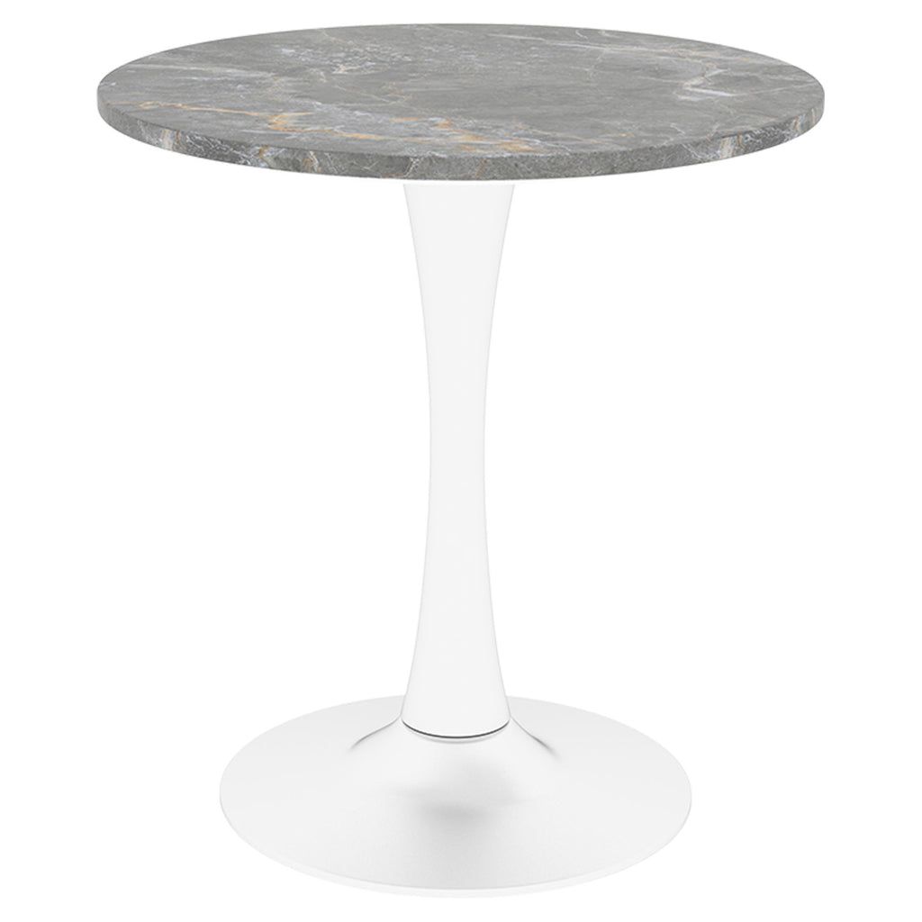 Coffee Table With Round Top For Living Rooms - Gray / White
