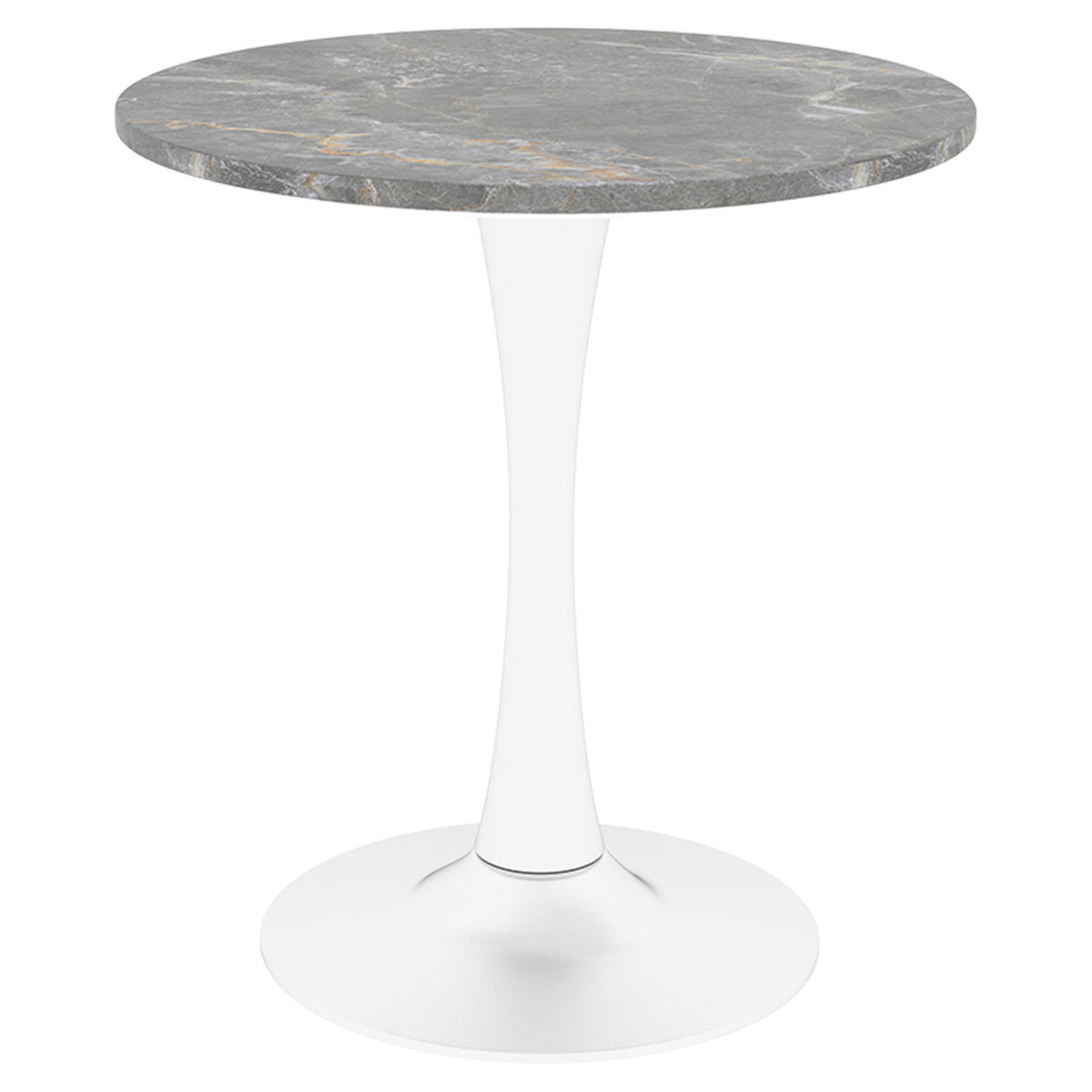 Coffee Table With Round Top For Living Rooms - Gray / White