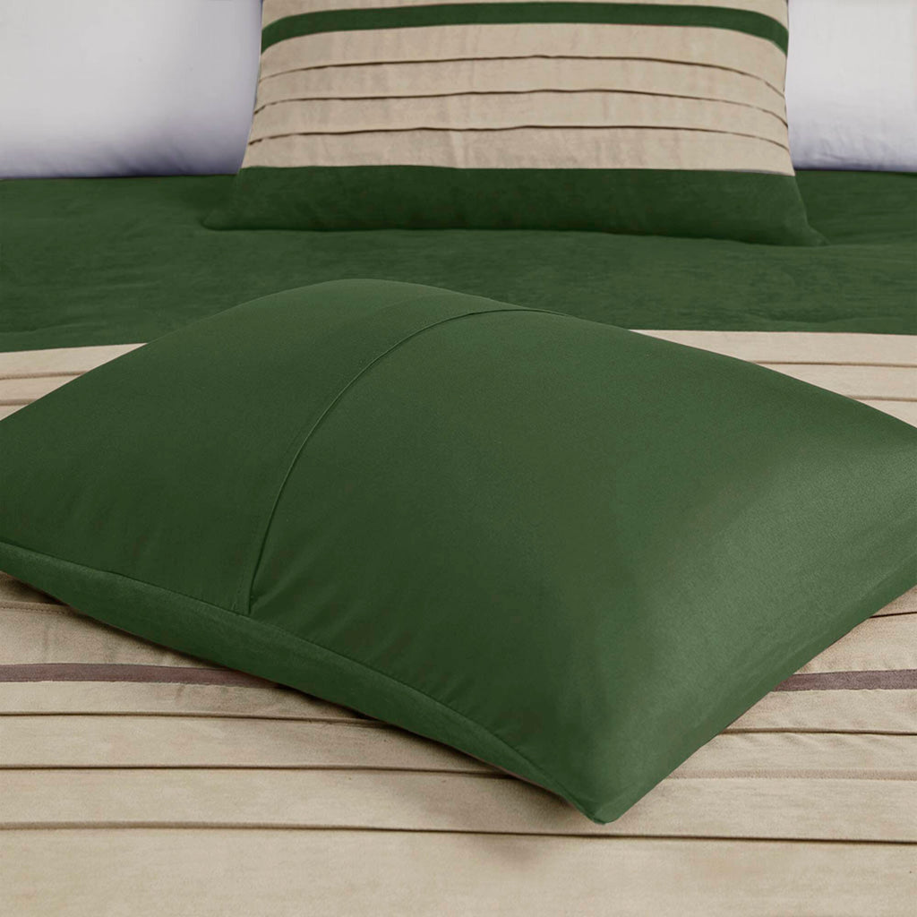 Palmer - California King Piece Comforter (Set of 7) - Green