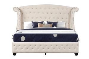 Sophia - Crystal Tufted Upholstered Bed