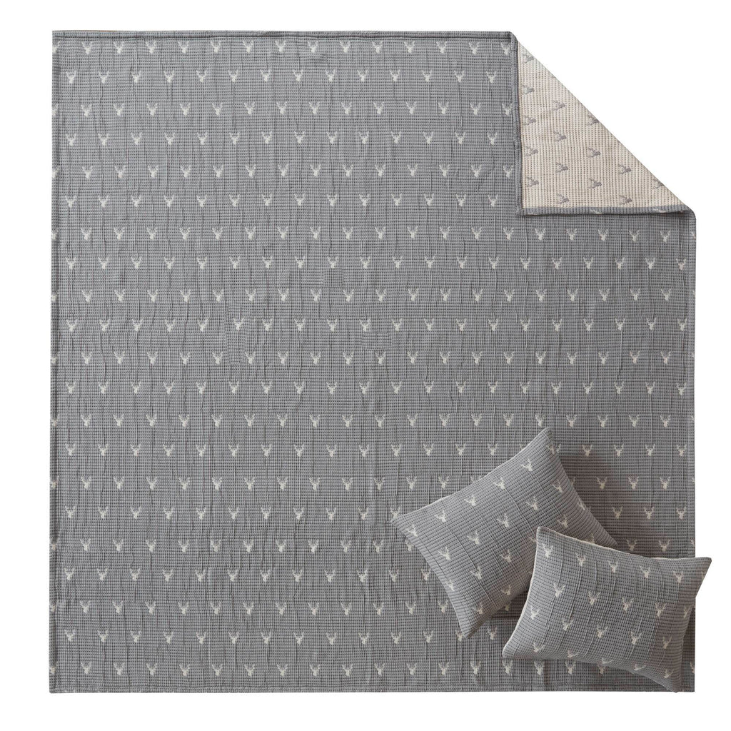 Keystone - Full/Queen Coverlet Set - Gray