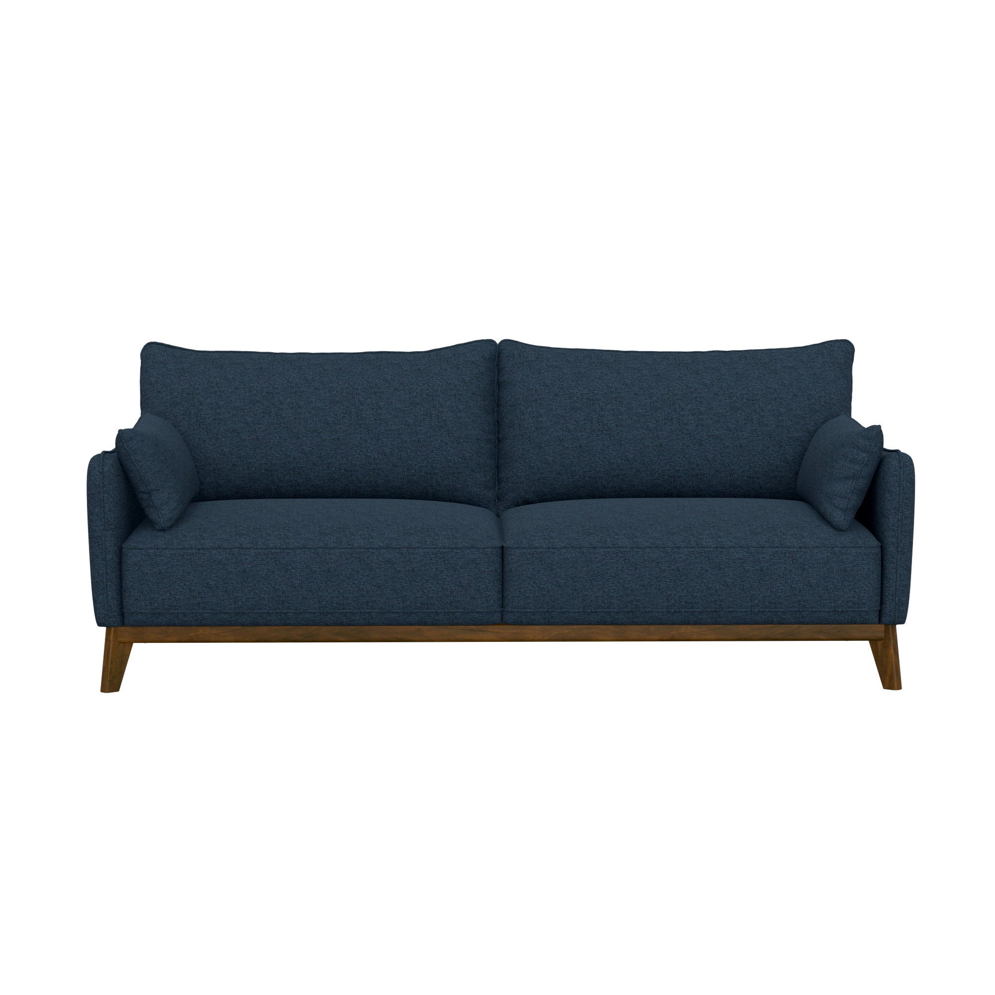Sofa Wide With Attached Legs - Blue