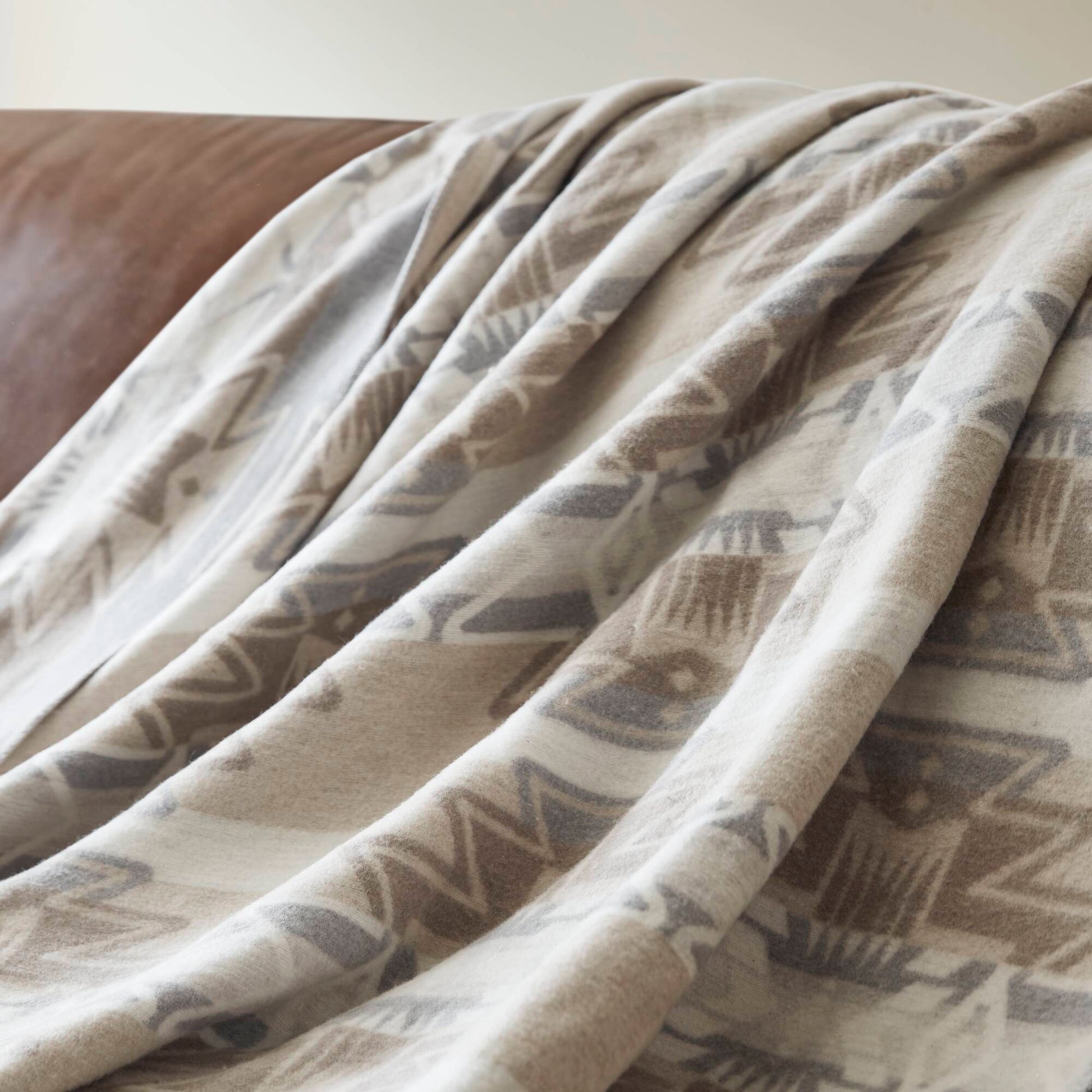 Alberta - Blend Blanket Cotton - Neutral Aztec