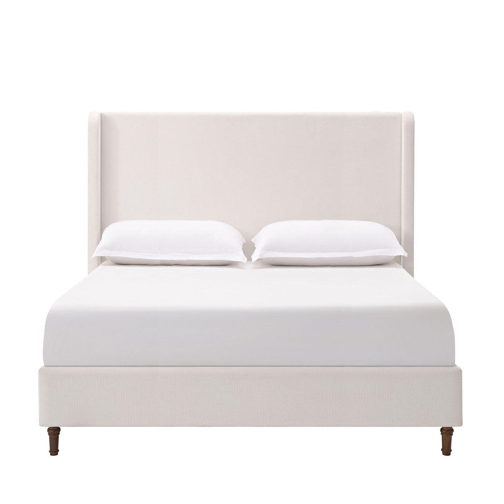 Harper - Tall Headboard Upholstered Bed / High Headboard / Elegant Simplicity / No Box Spring Needed