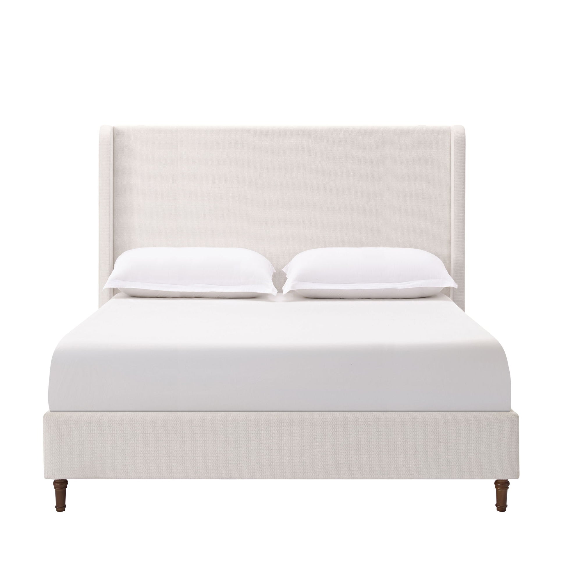 Harper - Tall Headboard Upholstered Bed / High Headboard / Elegant Simplicity / No Box Spring Needed
