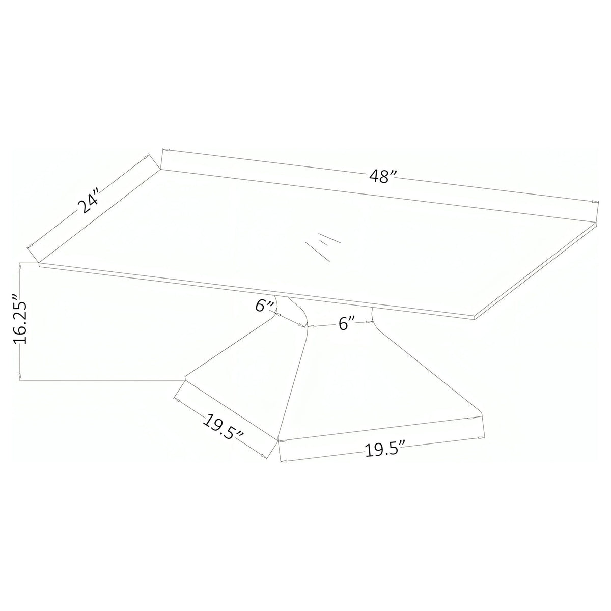 Exeter - Table With Glass Top