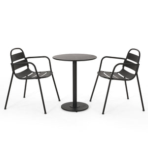 Terra Nova - Bistro Set - Matte Black