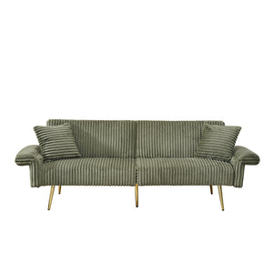 Luxury Foldable Double Sofa Bed With Folding Armrests