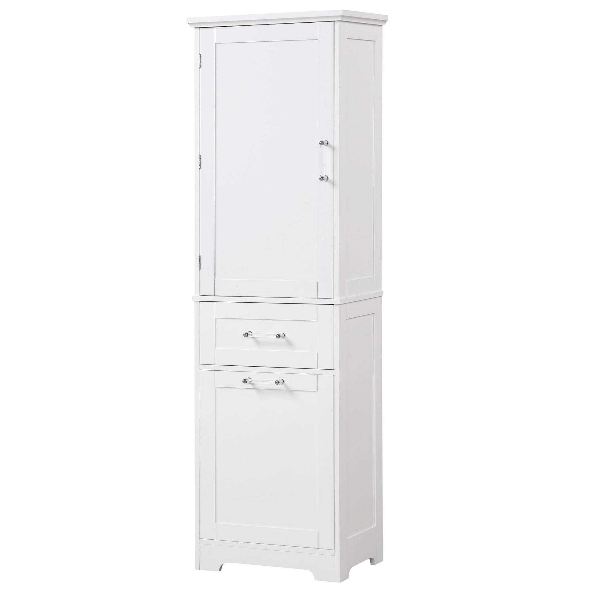 Tall Freestanding Bathroom Storage Cabinet With Adjustable Shelf And 2 Drawers