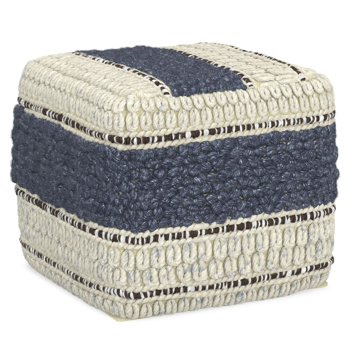 Grady - Handcrafted Square Pouf
