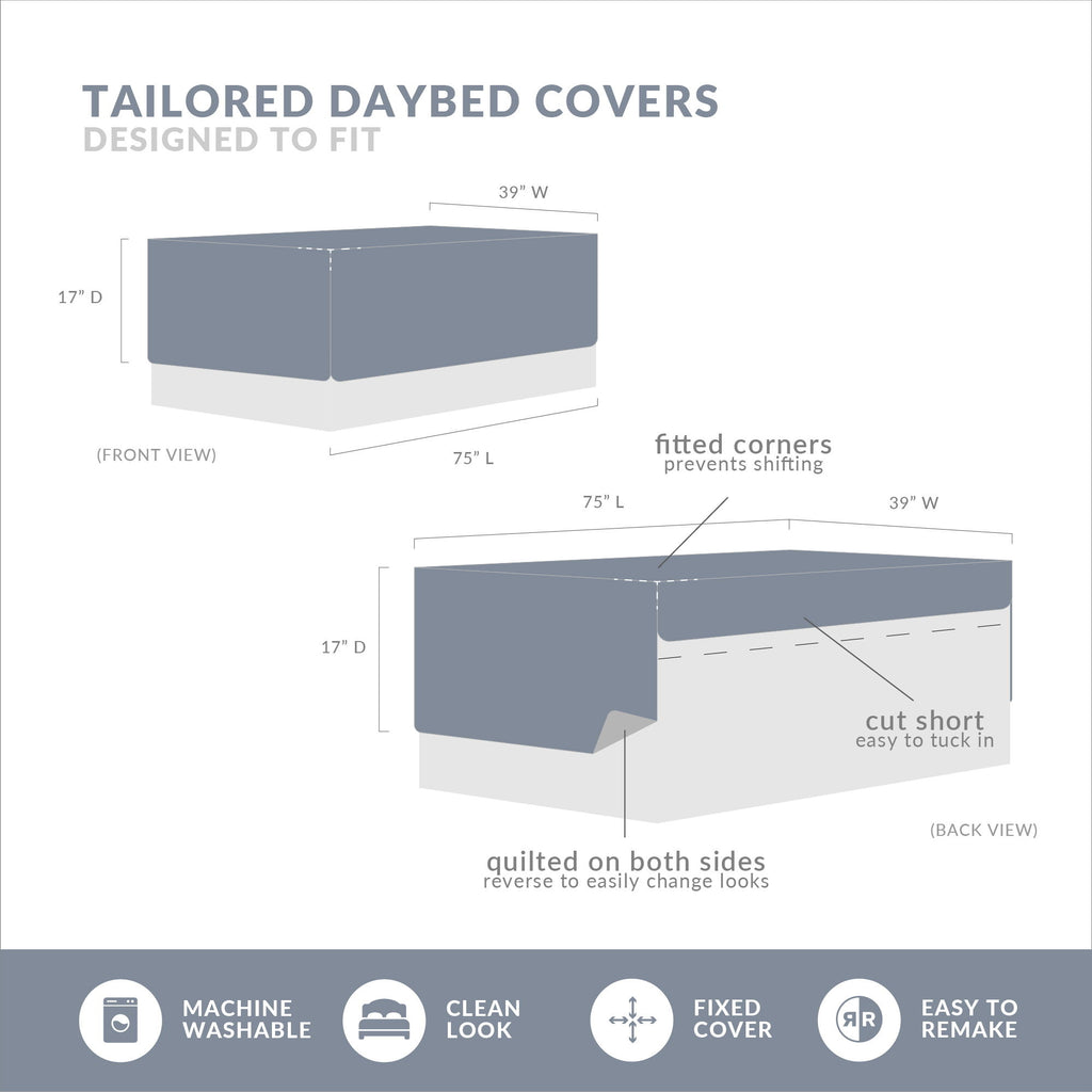 Yosemite - Twin Reversible Daybed Cover (Set of 6) - Multi