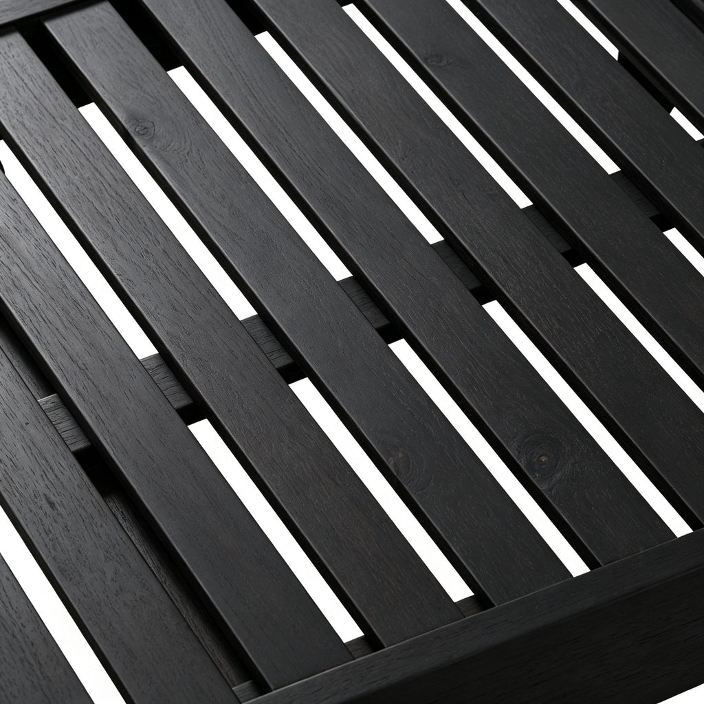Ariana - Chaise Lounge With Cushion For Outdoor - Black