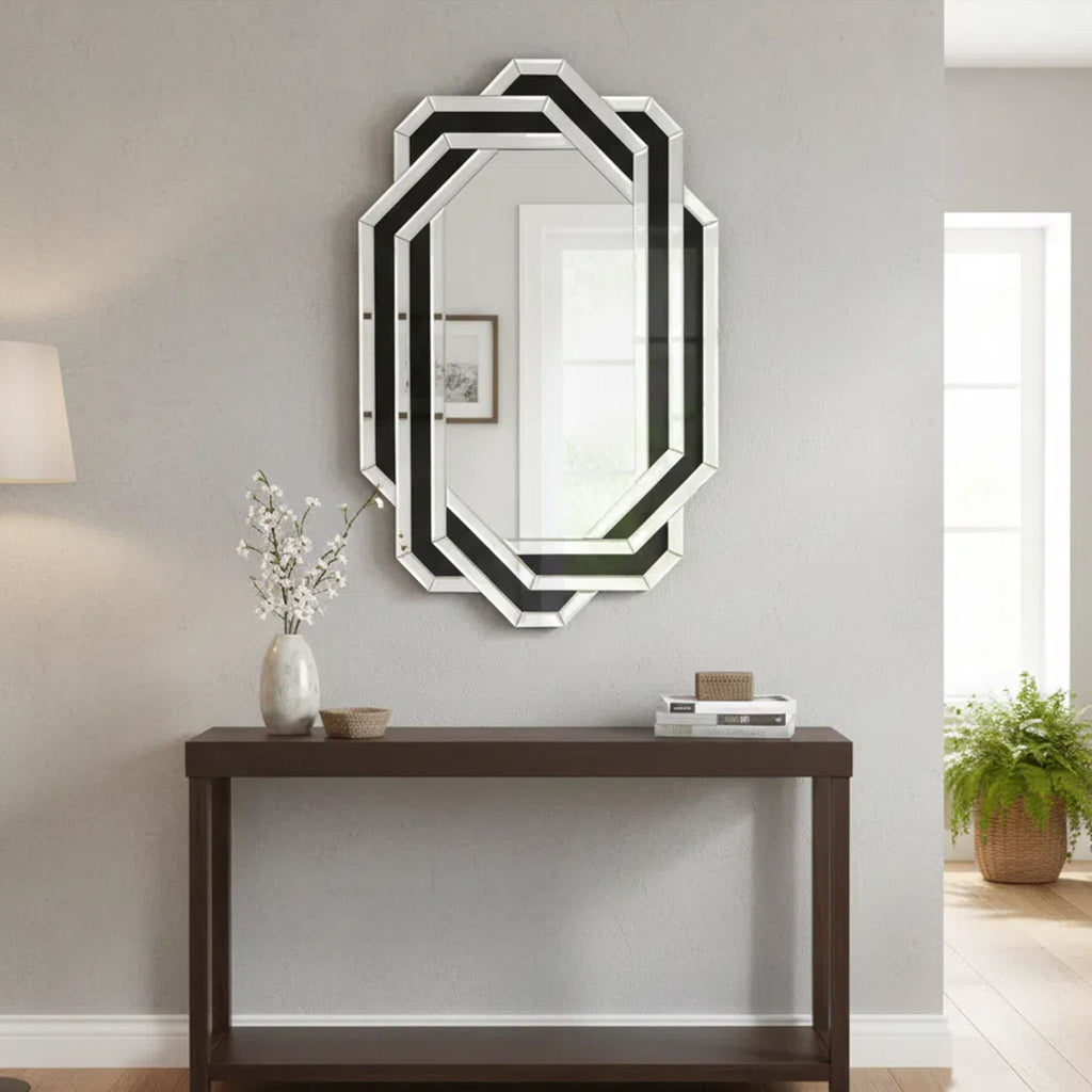 Diamond Wall Mirror - Silver