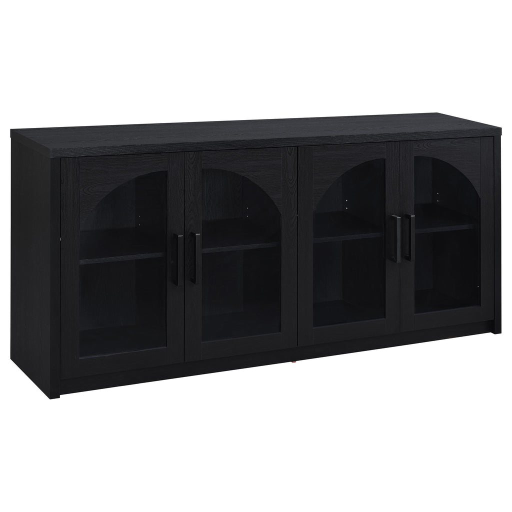 Shayne - 4 Door Sideboard With Arched Doors - Black