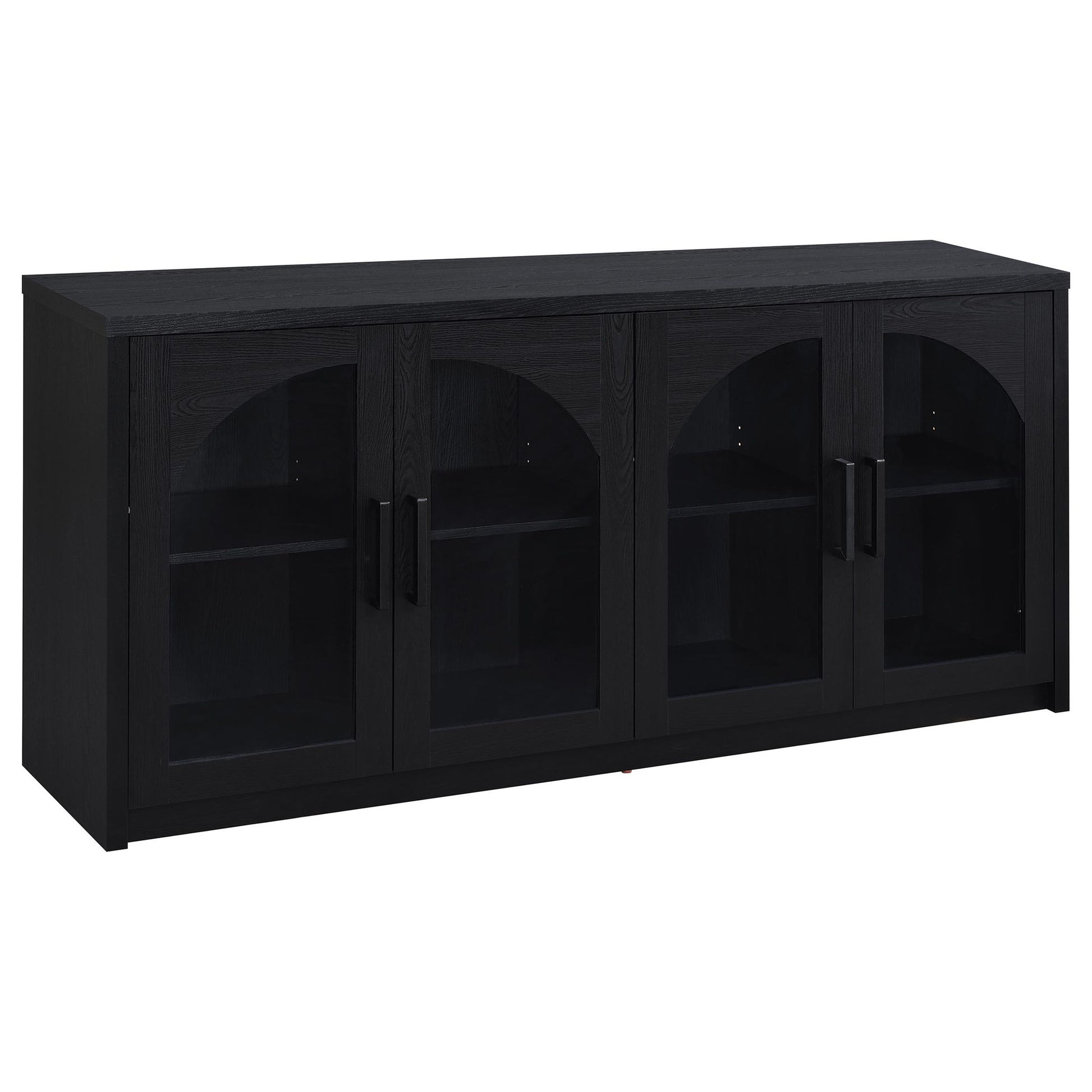 Shayne - 4 Door Sideboard With Arched Doors - Black