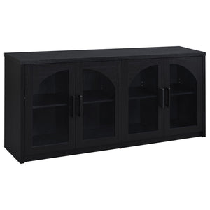 Shayne - 4 Door Sideboard With Arched Doors - Black
