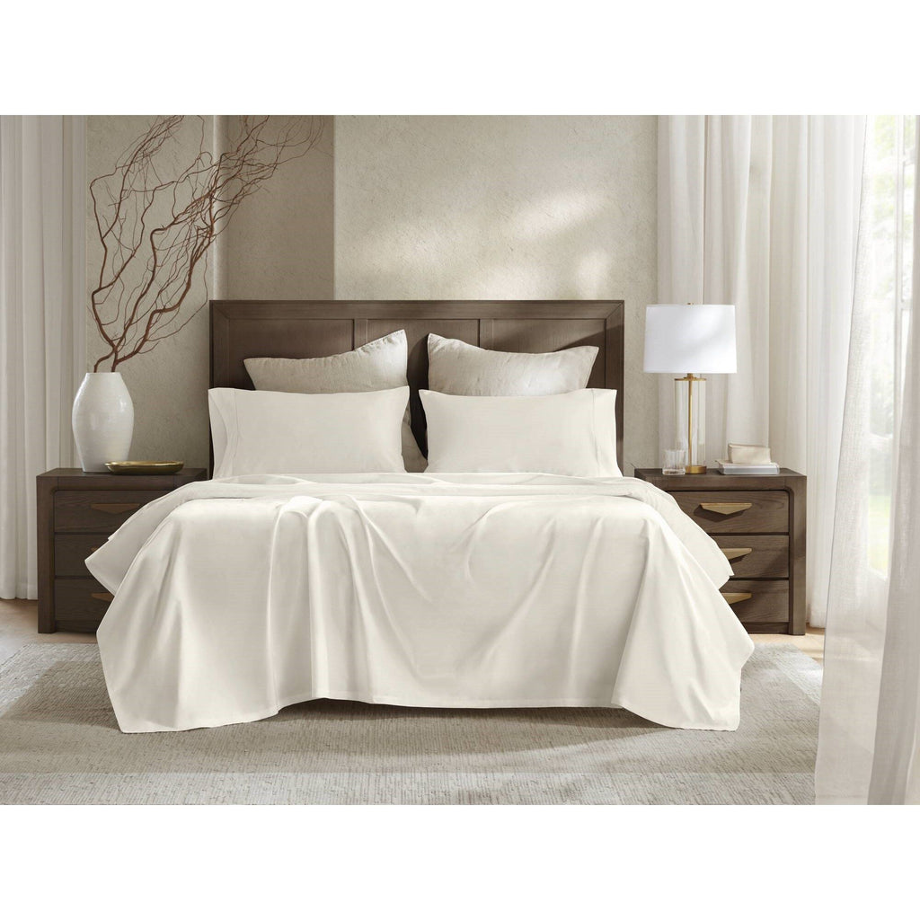 Split King Sateen Sheet Set - Off-White