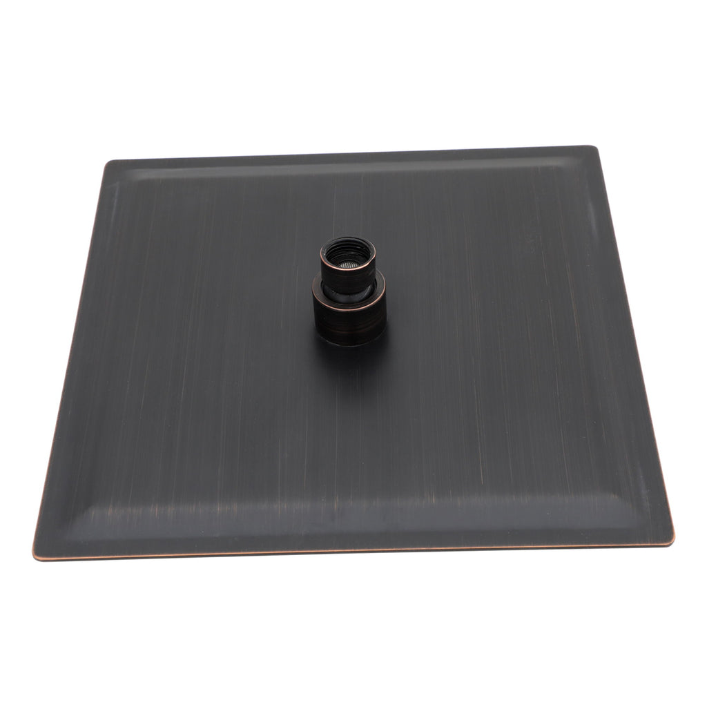 16" Square Rainfall Shower Head Fixed Wall Mount With Full Body Coverage & Self Cleaning Silicone Nozzles