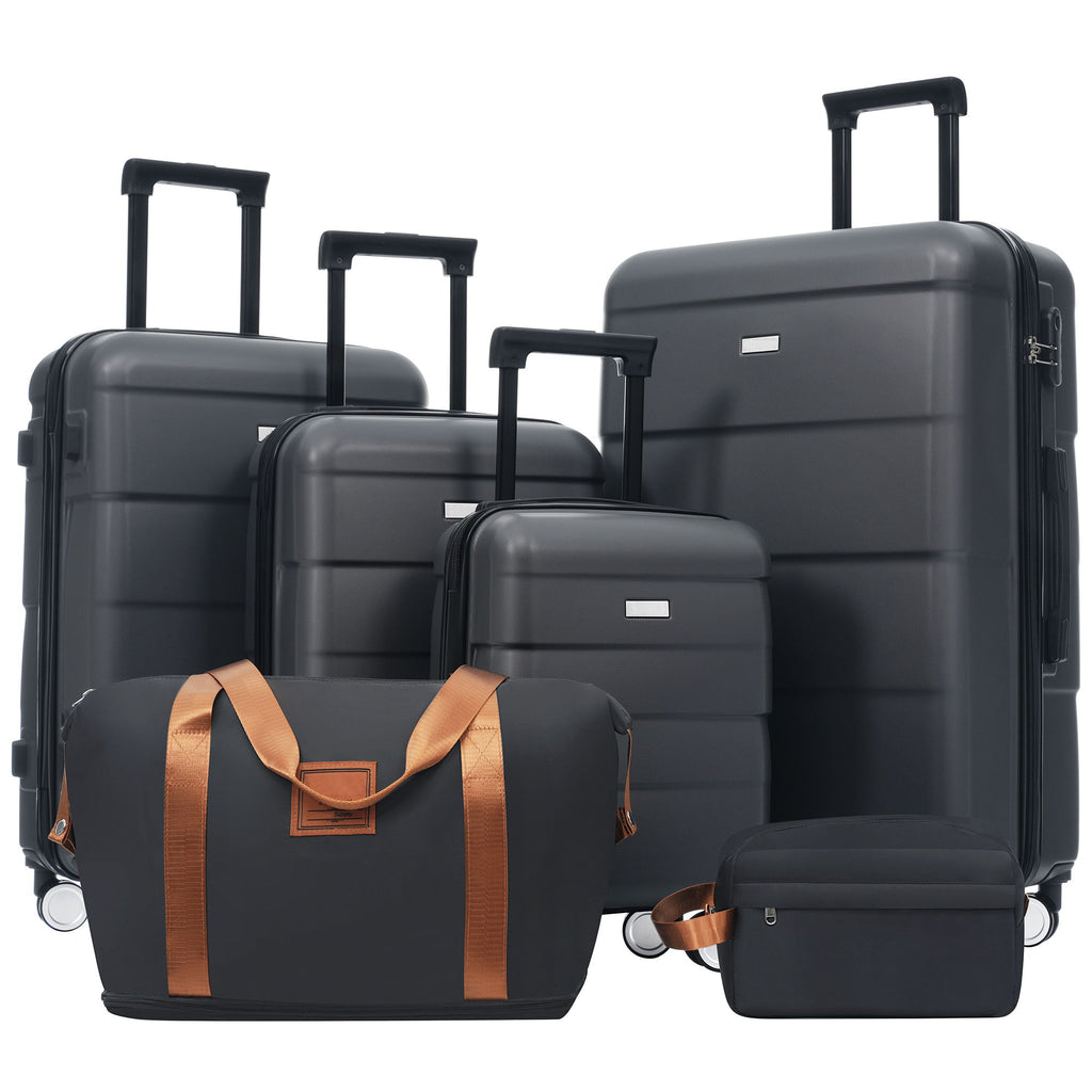 Hardshell Luggage Set 6 Piece With Duffel & Toiletry Bag
